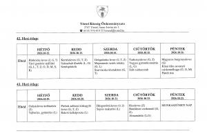 42-43. heti étlap